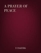 A Prayer of Peace Three-Part Mixed choral sheet music cover